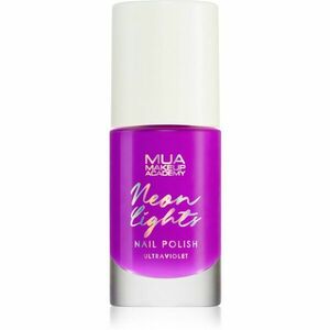 MUA Makeup Academy Neon Lights neónový lak na nechty odtieň Ultraviolet 8 ml vyobraziť