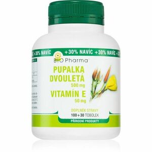Bio Pharma Pupalka dvojročná + vitamin E tobolky na podporu hormonálnej rovnováhy 130 tbl vyobraziť