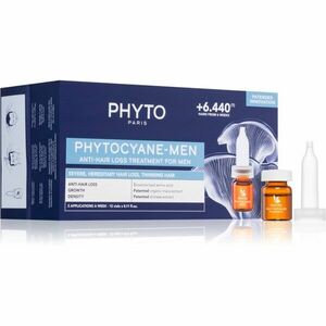 Phyto Phytocyane Men Treatment starostlivosť pre podporu rastu a proti vypadávaniu vlasov 12x3.5 ml vyobraziť