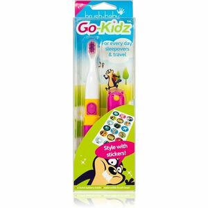 Brush Baby Go-Kidz zubná kefka na batérie od 3 rokov Pink/Blue 1 ks vyobraziť