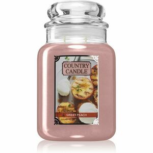Country Candle Sweet Peach vonná sviečka 680 g vyobraziť