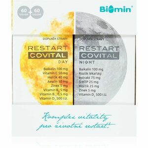 Biomin Restart Covital Day + Night tobolky na podporu imunitného systému 120 tbl vyobraziť