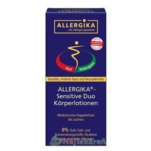 Allergika Sensitive Duo Lipolotio Sensitive 200 ml + Hydrolotio Sensitive 200 ml 1 set, Doprava zadarmo vyobraziť