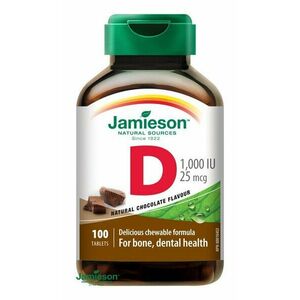 Jamieson Vitamín D3 1000 IU na cmúľanie s príchuťou čokolády 100 tabliet vyobraziť