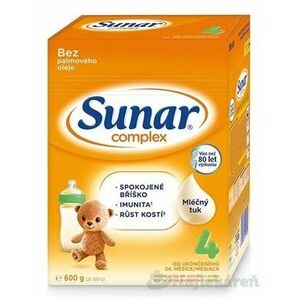 Sunar Complex 4 mliečna výživa 600g vyobraziť