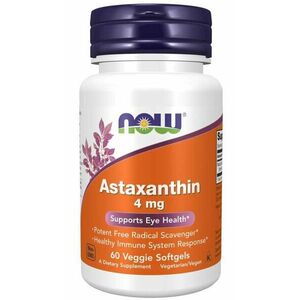 Astaxanthin 4 mg - NOW Foods, 60cps vyobraziť