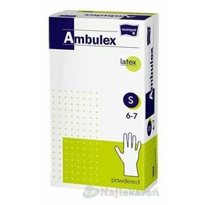 Ambulex rukavice LATEXOVÉ veľ. S, nesterilné, pudrované 100ks vyobraziť