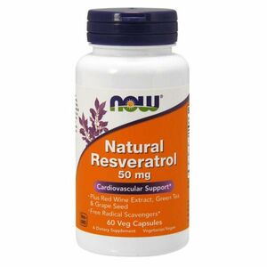 Natural Resveratrol - NOW Foods, 60cps vyobraziť
