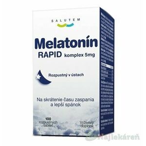 Melatonin RAPID komplex 5mg SALUTEM rozpustné tablety 100 ks, Akcia vyobraziť