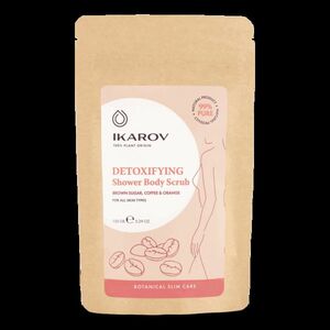 Detoxikačný telový peeling do sprchy Tmavý cukor, káva, pomaranč IKAROV 150 g vyobraziť