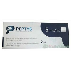PEPTYS 5 roztok peptidov PEP-52 z kolagénu 5 mg/ml, injekcia 2 ml, Doprava zadarmo vyobraziť