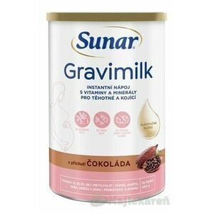 Sunar Gravimilk s príchuťou čokoláda instantný mliečny nápoj 450 g vyobraziť