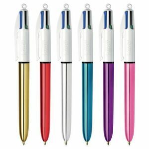 BIC 4 Farby SHINE guľôčkové pero, mix farieb vyobraziť