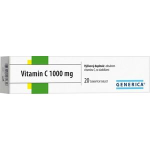Generica Vitamin C 1000 mg 20 šumivých tabliet vyobraziť