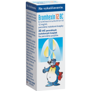 Bromhexin 12 BC Kvapky 30 ml vyobraziť