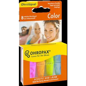 Ohropax Color Ušné vložky v plastovom obale 8 ks vyobraziť