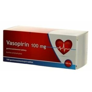 Vasopirin voľnopredajný liek 100 tabliet vyobraziť