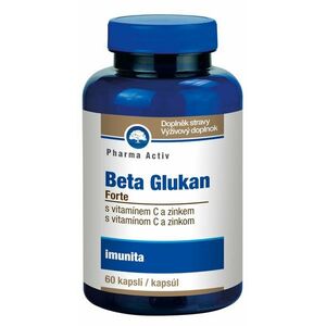 Pharma Activ BETA GLUKÁN Forte s vitamínom C a zinkom 60 kapsúl vyobraziť