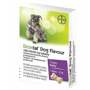 Drontal Dog Flavour 150/144/50 mg tablety 2 tabliet vyobraziť