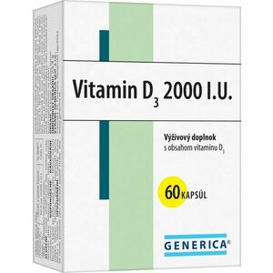 Generica Vitamin D3 2000 I.U. 60 kapsúl vyobraziť