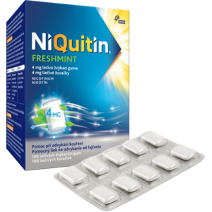 Niquitin Freshmint 4mg liečivé žuvačky 100 ks vyobraziť