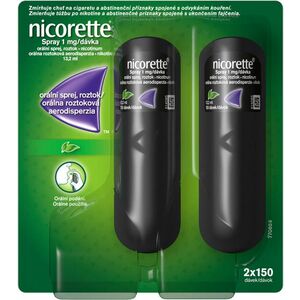 Nicorette ® Spray 1 mg/dávka, orálna roztoková aerodisperzia 2 x 150 ks vyobraziť