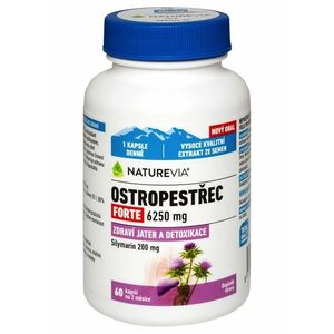 NatureVia Ostropestrec mariánsky FORTE 6250 mg 60 kapsúl vyobraziť