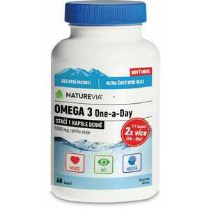 NatureVia Omega 3 One-a-Day 1000 mg 60 kapsúl vyobraziť
