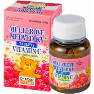 Dr.Muller MÜLLEROVE medvedíky - vitamín C s príchuťou malín 45 tabliet vyobraziť