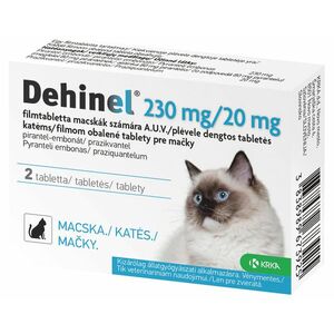 Dehinel 230 mg/20 mg pre mačky tabliety 2 tabliet vyobraziť
