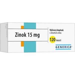 Generica Zinok 15 mg 120 tabliet vyobraziť