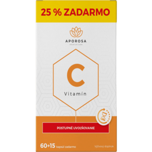 Aporosa Prémiový Vitamín C 700 mg s postupným uvoľňovaním 75 kapsúl vyobraziť