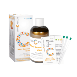 Lipo C Ascor sirup 1x + testovacie prúžky 4 ks, vitamín C s lipozomálnym vstrebávaním 136 ml vyobraziť