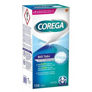 Corega Bio Tabs čistiace tablety na zubné náhrady 136 ks vyobraziť