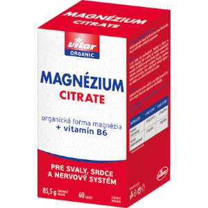Vitar magnézium citrate + vitamín B6 60 tabliet vyobraziť