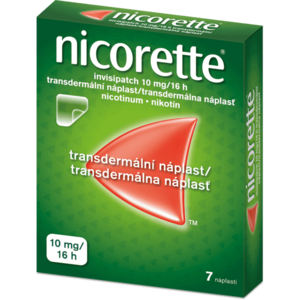 Nicorette Invisipatch 10 mg/16 h transdermálna náplasť 7 ks vyobraziť