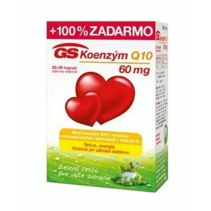 GS Koenzým Q10, 60 mg + B1 60 kapsúl vyobraziť