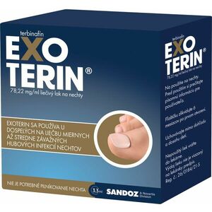 Exoterin 78, 22 mg/ml liečivý lak na nechty 3.3 ml vyobraziť