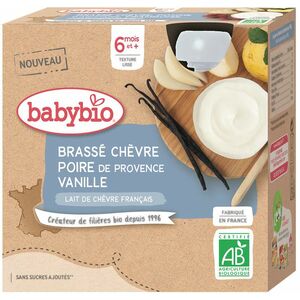 Babybio desiata z kozieho mlieka s hruškou a vanilkou 4 x 85 g vyobraziť