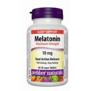 Webber Naturals Melatonin s postupným uvoľňovaným 60tbl 10 mg vyobraziť