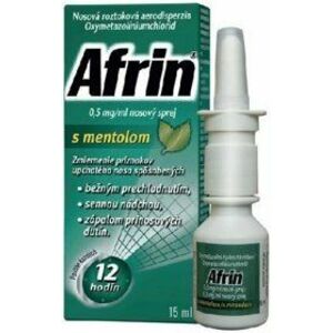 Afrin 0, 5 mg/ml nosový sprej s mentolom 15 ml vyobraziť