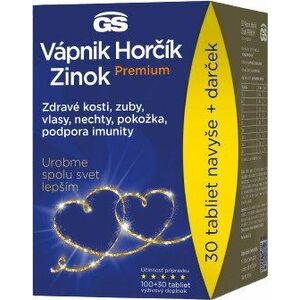GS Vápnik Horčík Zinok Premium - darčekové balenie 130 tabliet vyobraziť
