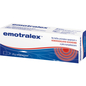 Emotralex rektálna masť na liečbu hemoroidov 25 g vyobraziť