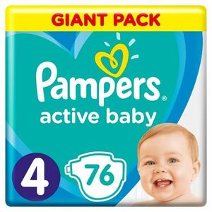 Pampers Active Baby GP (9-14kg) 76 ks vyobraziť