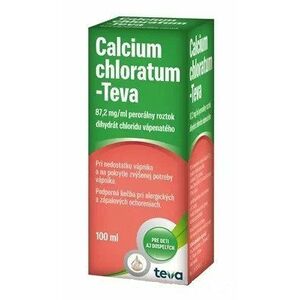 Calcium Chloratum - Teva, perorálny roztok 100 ml vyobraziť