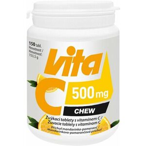 Vitabalans Oy Vita C 500 mg chew Mandarínkovo-pomarančová príchuť 150 tabliet vyobraziť