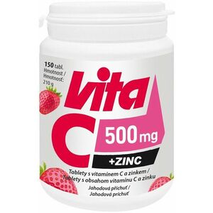 Vitabalans Oy Vita C 500 mg + ZINC na žuvanie Jahoda 150 tabliet vyobraziť