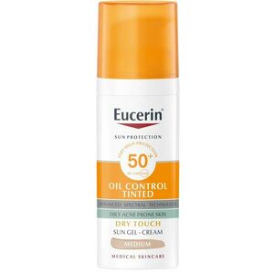 Eucerin Sun Ochranný krémový gél na opaľovanie na tvár Dry Touch OIL CONTROL (stredne tmavý) SPF 50+ 50 ml vyobraziť