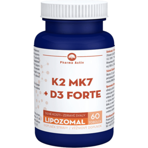Pharma Activ LIPOZOMAL K2 MK7 + D3 FORTE 60 kapsúl vyobraziť