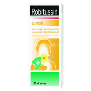 Robitussin Junior sirup na suchý dráždivý kašeľ u detí 100 ml vyobraziť
